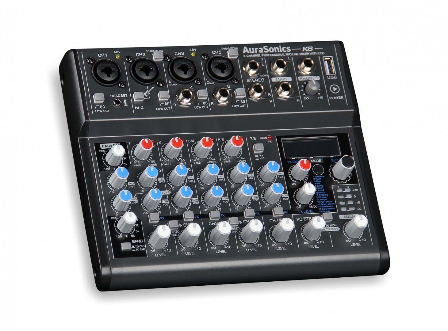AuraSonics K8 компактный микшерный пульт в Троицке