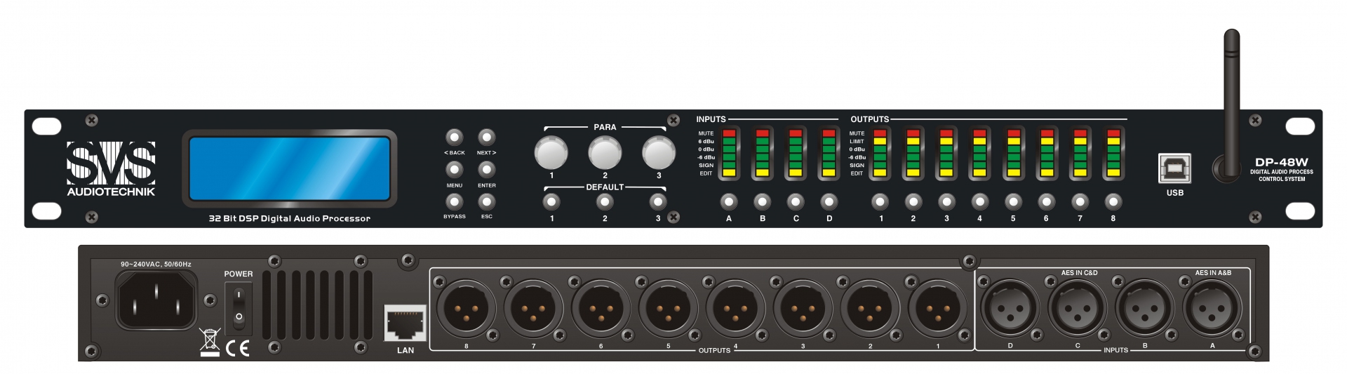 SVS Audiotechnik DP-48W Цифровой процессор: 4 входа 8 выходов в Троицке