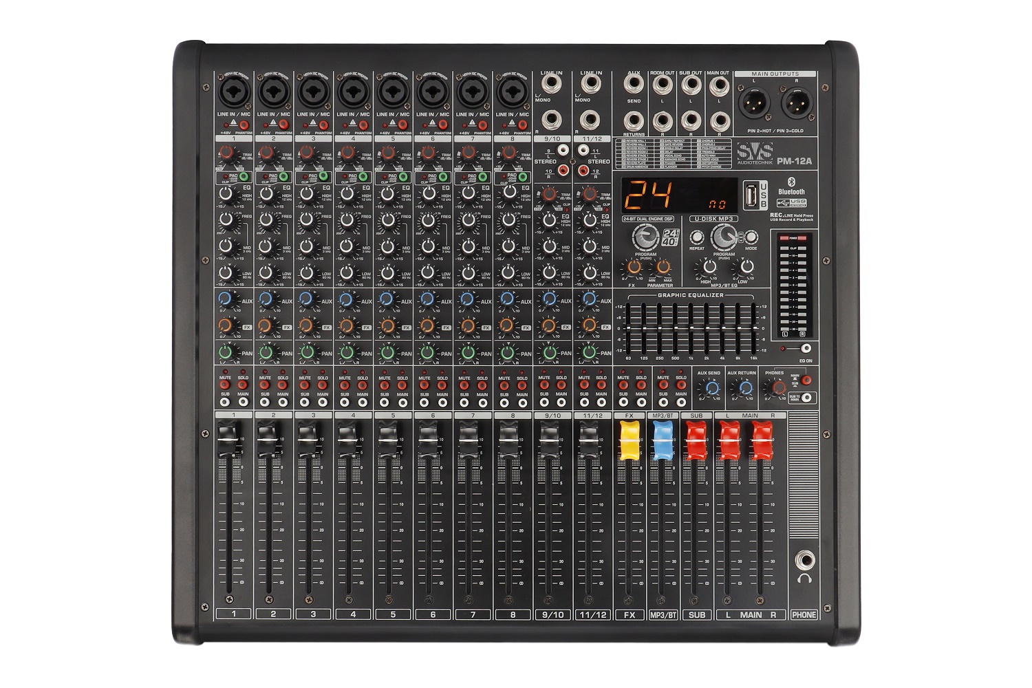 SVS Audiotechnik mixers PM-12A Активный аналоговый микшерный пульт, 12-канальный в Троицке